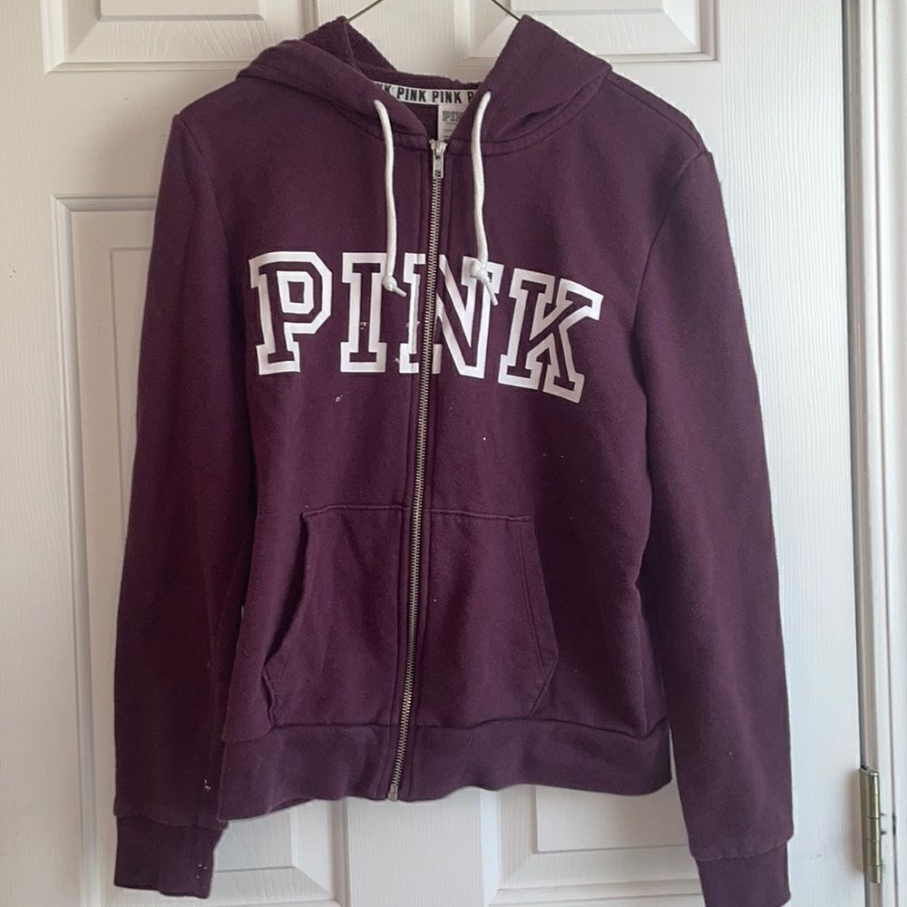 PINK Zip Up Jacket Size S